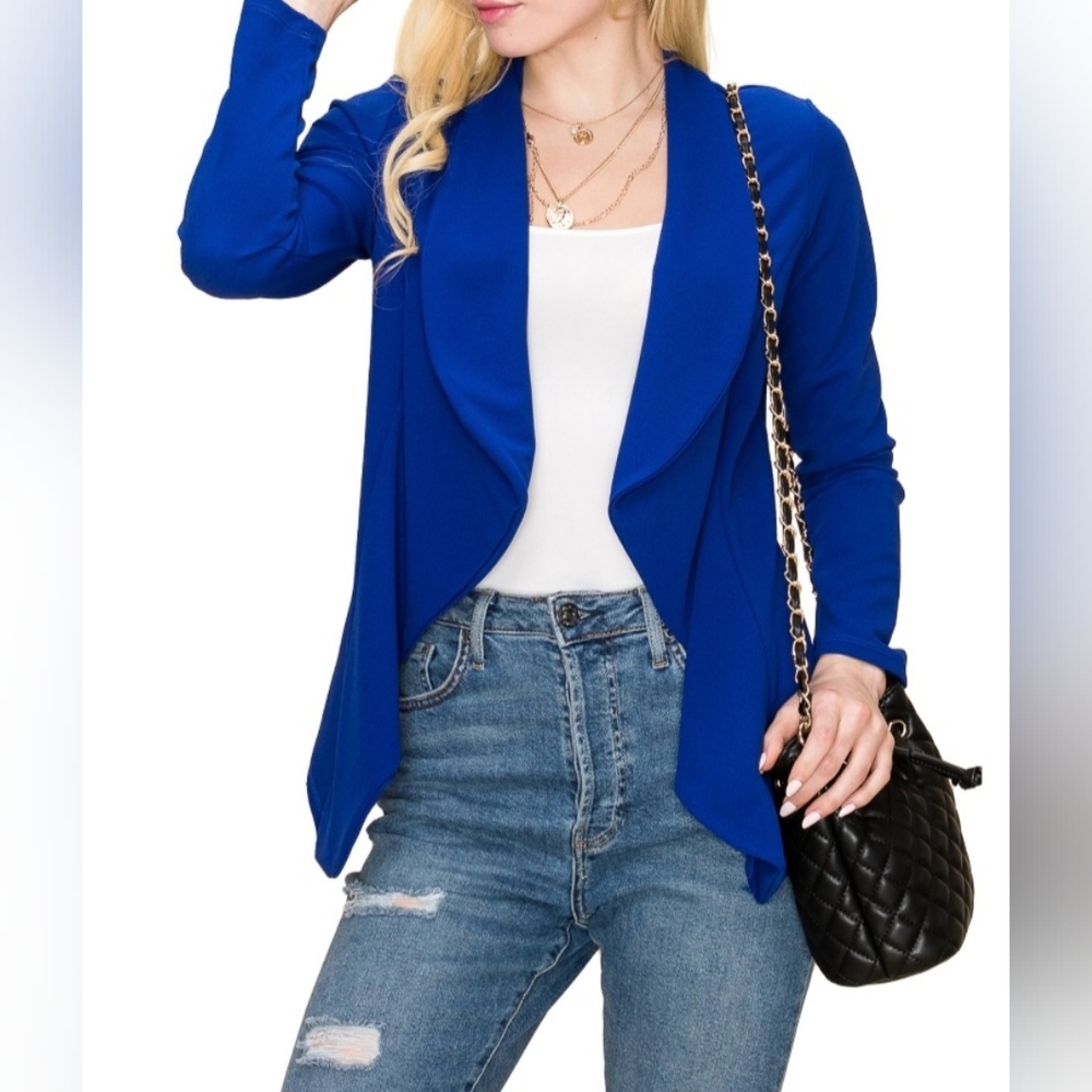 Doublju Open Front Blazer